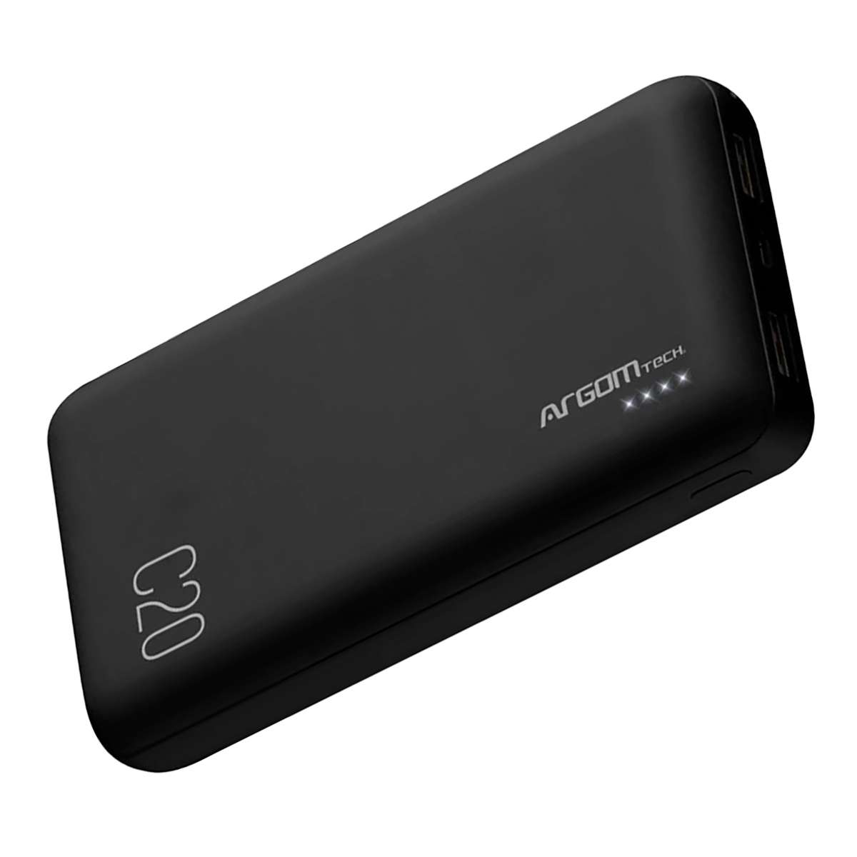 Cargador Portátil Argomtech C20 20000 MAh - 2 Puertos 2.1A-2A Negro
